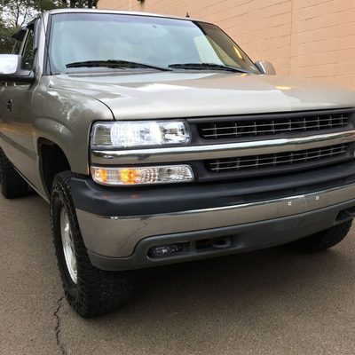 1999-2002 Chevy Silverado 1500/2500/3500 LED Fog Lights kit Glossy Black