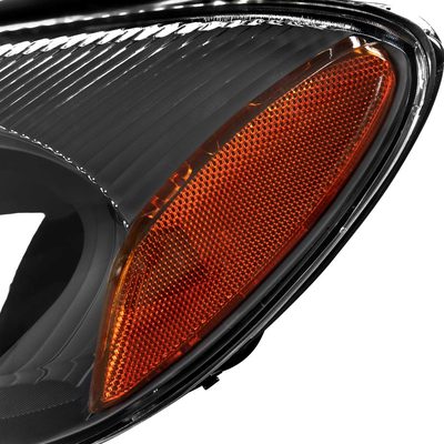 For Ford Tarus 2000-2007 Factory Style Headlights (Black Housing / Clear Lens)