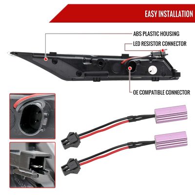 For Porsche Taycan 4S 2019-2025 LED Turn Signal Light Smoke With Sequential