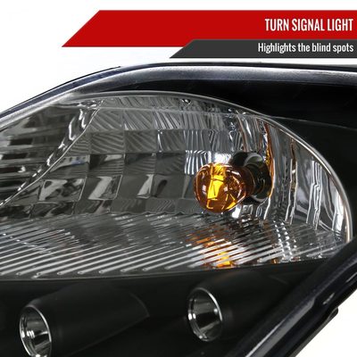 2003-2005 Nissan 350Z Dual Halo Projector Headlights Matte Black/Clear Lens