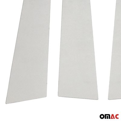 2021-2026 Hyundai Elantra Window B Pillar Posts Door Trim Stainless Steel Silver 4x