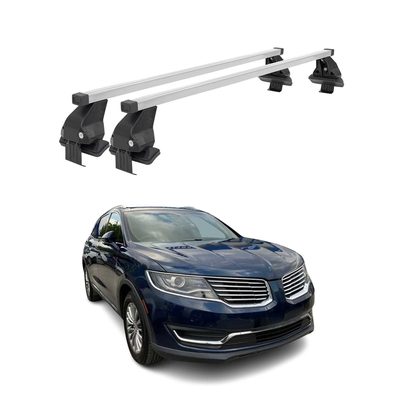 2016-2018 Lincoln MKX Roof Rack Cross Bars Silver