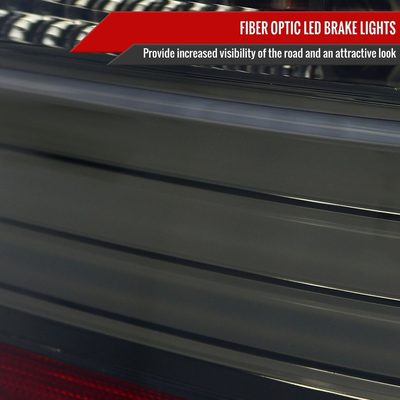 2001-2003 BMW E39 5 Series Sedan LED Tail Lights Chrome Housing/Smoke Lens