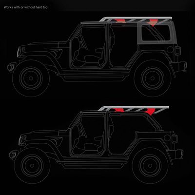 Kit de Montaje para Canastilla SRM al Roll Bar para Jeep Wrangler JK 07-18