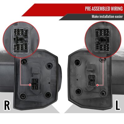 2020-2024 Chevy Silverado/Sierra 2500HD/3500HD Heated Chrome Towing Mirrors