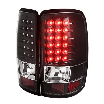 2000-2006 Chevy Suburban/Tahoe/Yukon/Yukon XL LED Tail Lights Matt Black/Clear