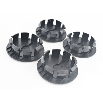 2013-2024 Chevrolet Malibu Licensed Wheel Cap Emblem Set Gloss Black 4Pcs ABS Plastic