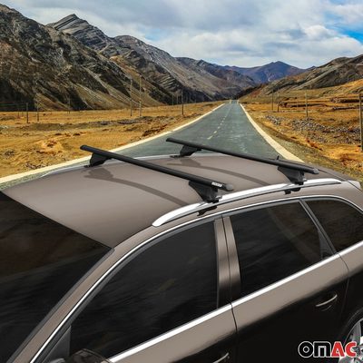 Cross Bars Roof Racks Aluminium for Chevrolet Suburban 2021-2026 Black 2Pcs