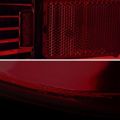 2014-2018 Chevy Silverado 1500 2500HD/Sierra 3500HD LED Tail Lights Red Smoke