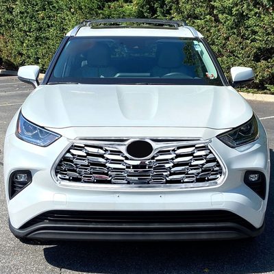 2020-2024 Toyota Highlander Grille Overlay Chrome 1Pcs ABS Plastic