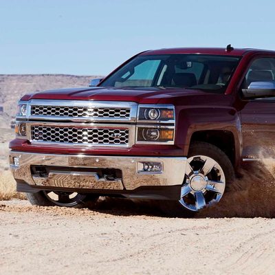 2014-2017 Chevy Silverado 1500 Projector Headlights Matt Black/Chrome Trim