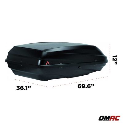 G3 Roof Box 17.7 cu ft PS UV-protected Matt Black Dual Side Opening