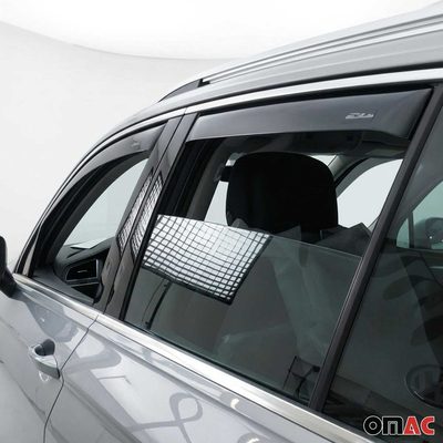 2018-2024 VW Tiguan Window Visor Vent Rain Deflector 4Pcs Smoke