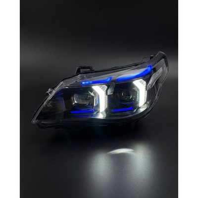 BMW 5 Series E60 Snake Eye LED Headlight Assembly with Dual-Color DRL 2003 - 2010