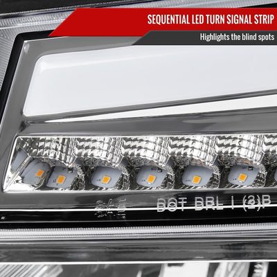 2004-2012 Chevy Colorado/ Canyon/ISUZU I-Series Headlights LED Bar Chrome