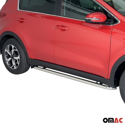 2017-2022 Kia Sportage 4.gen Running Boards Side Steps Silver