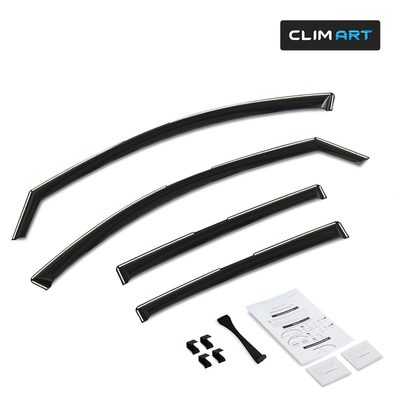 Clim Art Wind Deflectors for Buick Envista 2024-2026 In-channel Dark Smoke 4Pcs