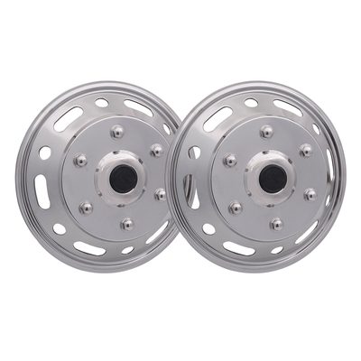 2015-2026 Ford Transit 16" Dual Wheel Simulator Hubcaps Steel Front 2Pcs