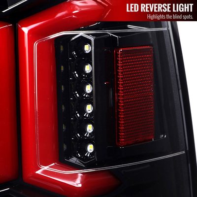 2019-2024 Dodge RAM 2500/3500 LED Signal Tail Lights Jet Black/Clear