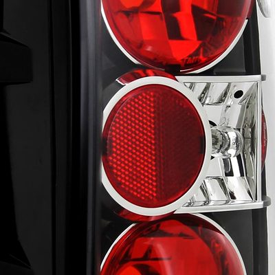 1996-2004 Nisssan Pathfinder/ Infiniti QX4 Tail Lights Matte Black/Clear Lens