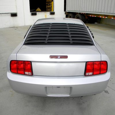 2005-2014 Ford Mustang Coupe Matt Black ABS Vintage Rear Window Louver