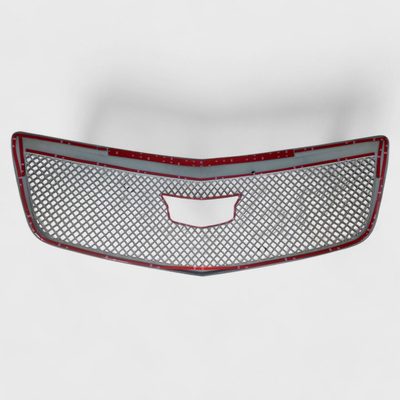 2015-2019 Cadillac ATS Grille Overlay Gloss Black 1Pcs ABS Plastic