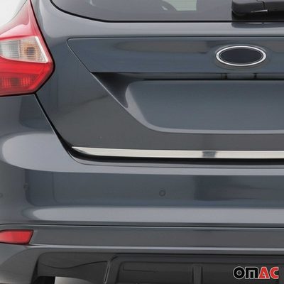2012-2014 Ford Focus Hatchback Rear Trunk Lid Molding Trim Stainless Steel