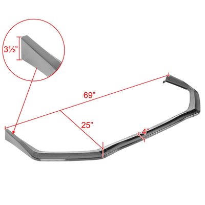 2018-2021 Subaru WRX/STI Glossy Black 3Pcs Front Bumper Lip Splitter Kit