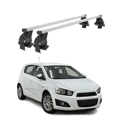 2012-2015 Chevrolet Sonic Hatchback Roof Rack Cross Bars Silver