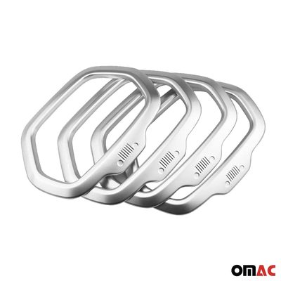 2015-2024 Jeep Renegade Speaker Frame Chrome Silver Chrome 4 Pcs