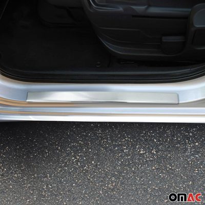 2004-2010 BMW X3 Door Sill Scuff Plate Scratch Protector Stainless Steel Chrome 4Pcs