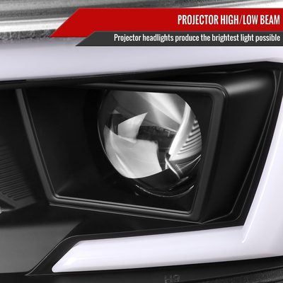 2015-2023 Dodge Charger LED Projector Headlights LED Turn Signal Black