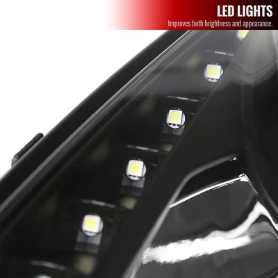 2000-2005 Toyota Celica Projector Headlights SMD LED Light Strip Matt Black