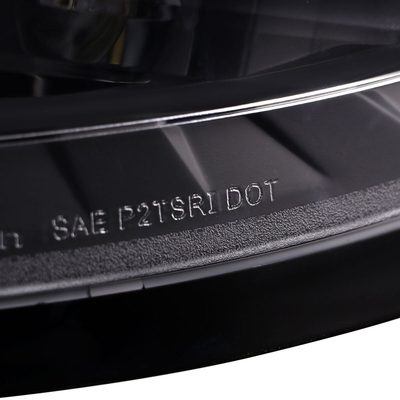 2014-2019 Ford Fiesta Hatchback LED Bar Tail Lights Matte Black/Clear Lens