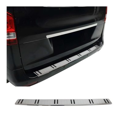 2016-2024 Mercedes Metris Rear Bumper Guard Stainless Steel Glossy with Plastic
