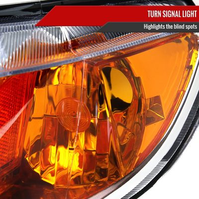 2006-2011 Honda Civic Sedan Factory Style Headlights Chrome/Clear Lens