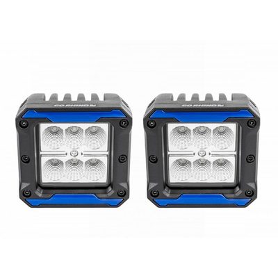 Faros Cuadrados de 3" GR Bright Series c/Inserto de plastico 1 par Spot