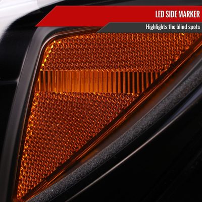 2015-2018 Mercedes-Benz C-Class W205 Turn Signal Projector Headlights Black