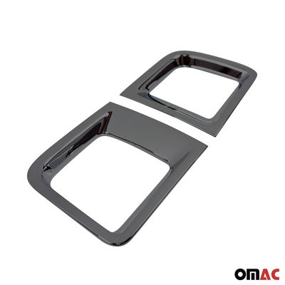 2015-2018 Jeep Renegade Front Bumper Trim Molding Dark 2 Pcs