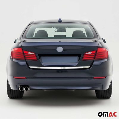 2011-2016 BMW 5 Series F10 Sedan Rear Trunk Lid Molding Trim Brushed Stainless Steel