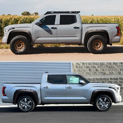 2022-2024 Toyota Tundra Matte Black Rivet Style Fender Flares Protector