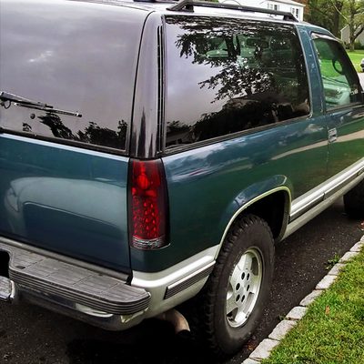 1988-2000 Chevy Silverado/Tahoe/Suburban/Sierra/Yukon Tail Lights Chrome/Red