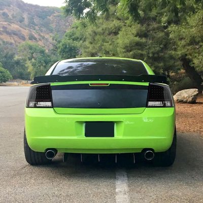 2005-2008 Dodge Charger LED Tail Lights Matte Black Housing/Clear Lens