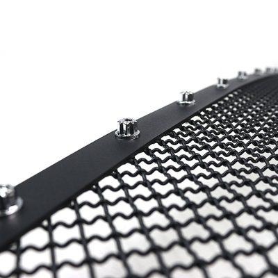 2005-2007 Chevy Silverado Rivet Style Black Stainless Steel Mesh Grille Insert