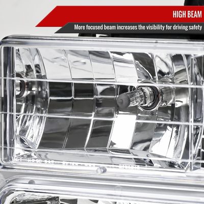 1994-1998 GMC C10/Sierra/Yukon Factory Headlights Bumper&Corner Lights Chrome