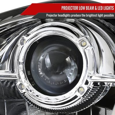 1997-2004 Porsche Boxster 986/911 996 LED Light Headlights LED Signal Chrome