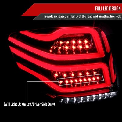 2006-2011 Mercedes Benz W164 ML Class LED Tail Lights Jet Black/Clear Lens