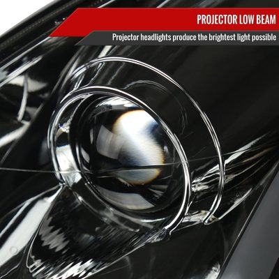 2003-2007 Infiniti G35 Coupe LED Bar Projector Headlights Turn Signals Smoke