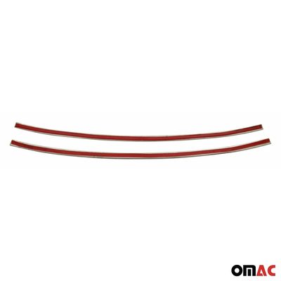 2011-2014 VW Jetta A6 Front Bumper Trim Molding Stainless Steel Silver 2 Pcs