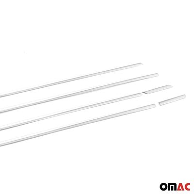 2022-2024 Volkswagen Golf MK8 Window Molding Trim Streamer Silver 6Pcs Stainless Steel